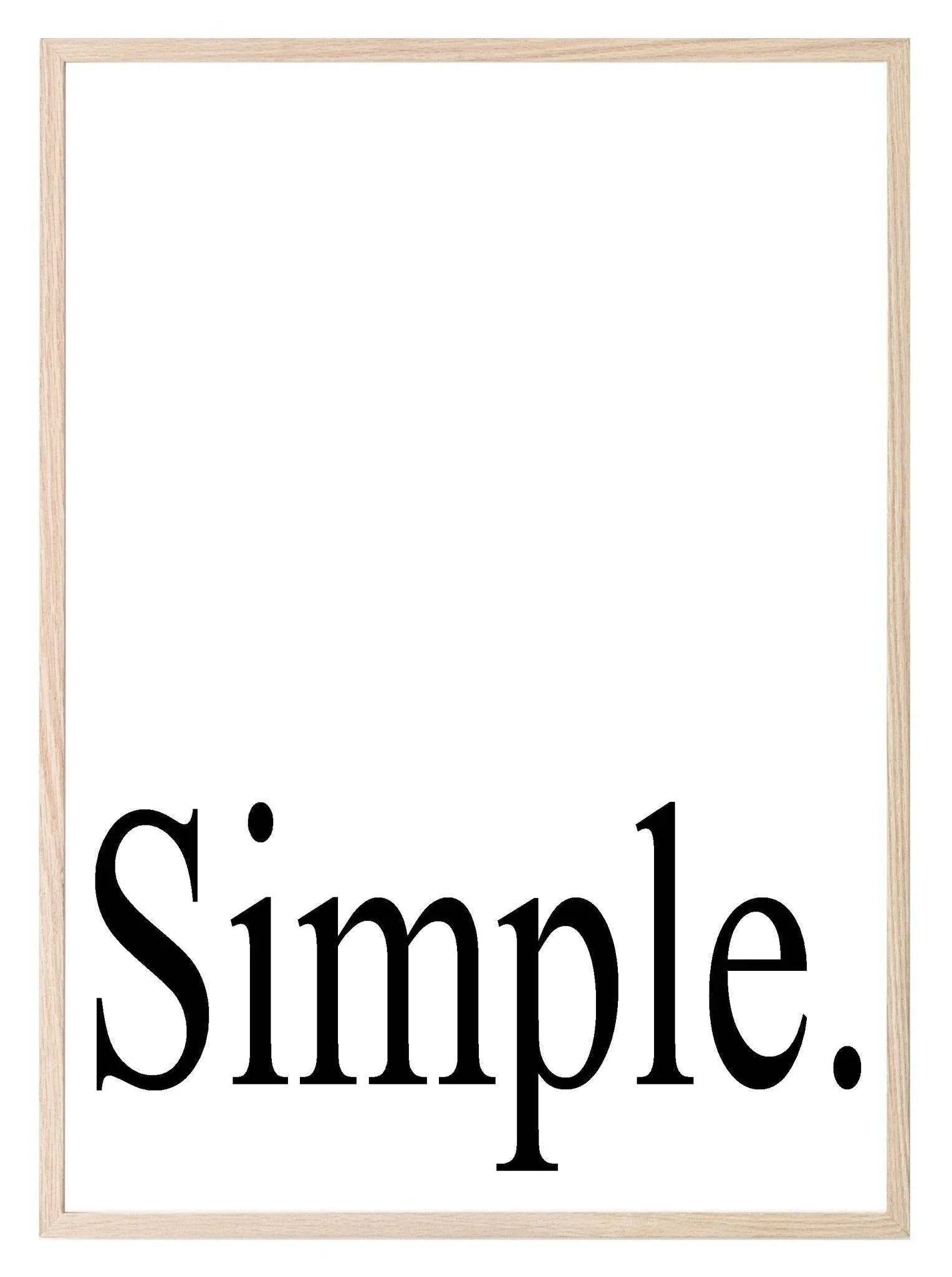 Simple Print | Minimal Wall Art - Larosier Prints