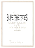 Step Father Super Hero Print | Family Wall Art - Larosier Prints