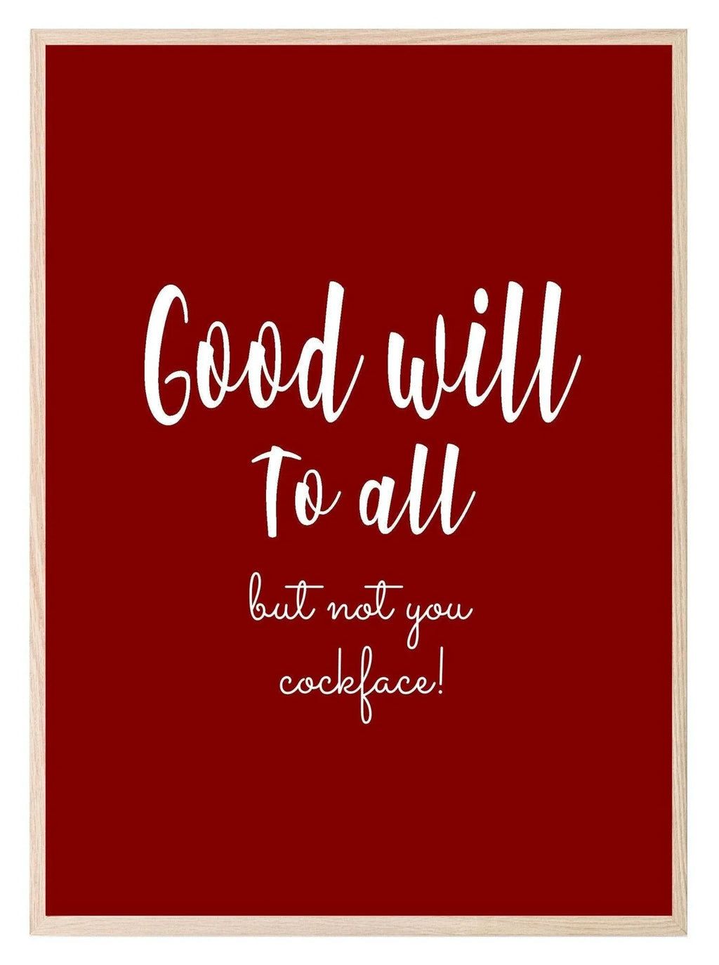 Sweary Christmas Print | Sassy Wall Art | Customisable - Larosier Prints