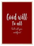 Sweary Christmas Print | Sassy Wall Art | Customisable - Larosier Prints