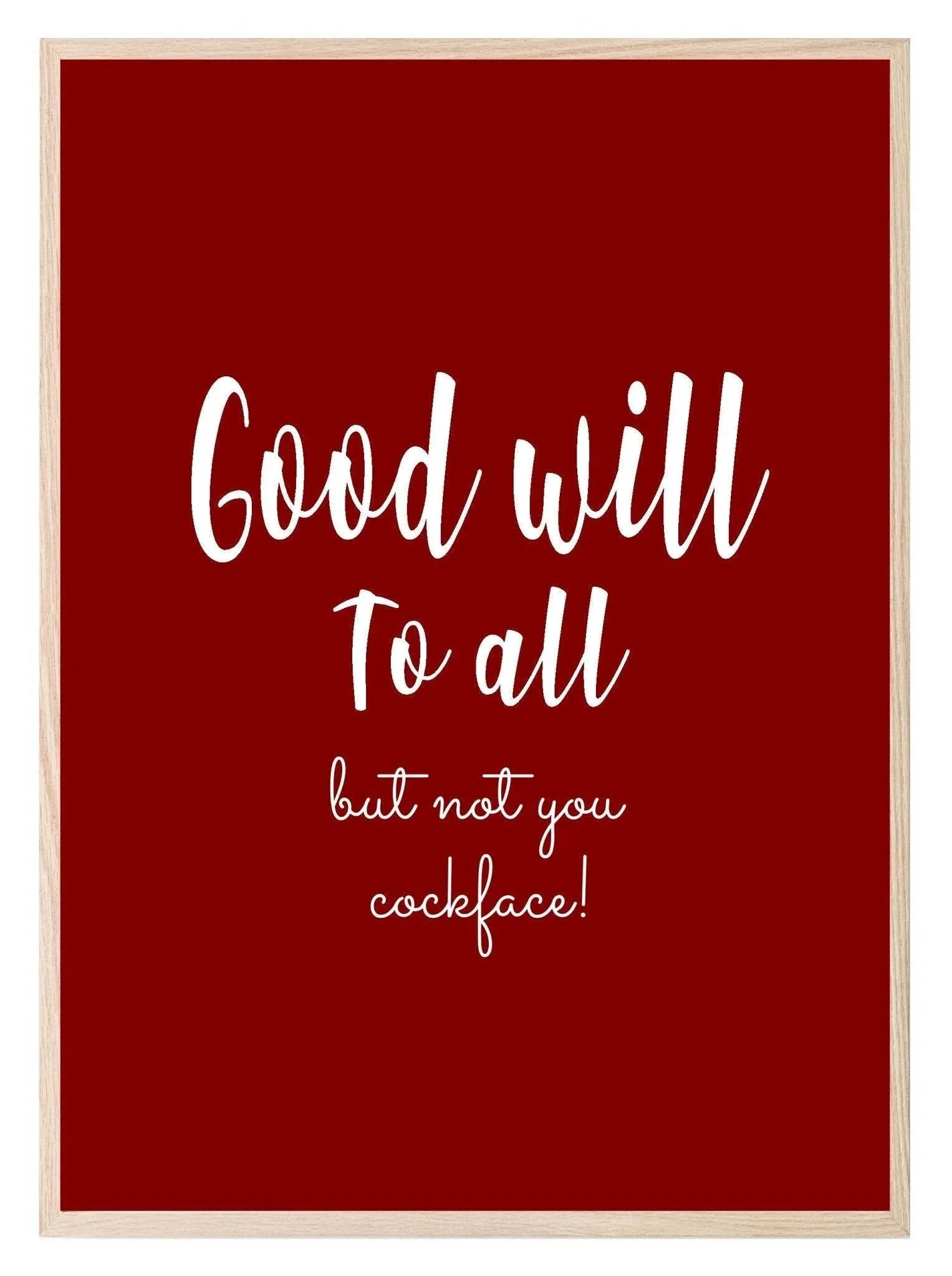 Sweary Christmas Print | Sassy Wall Art | Customisable - Larosier Prints