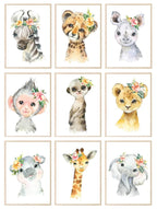 Collection Of Personalised Sweet Animals Prints | Kids Wall Art - Larosier Prints