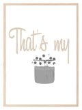 That's My Jam Print | Fun Music Kitchen Wall Art - Larosier Prints