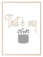 That's My Jam Print | Fun Music Kitchen Wall Art - Larosier Prints