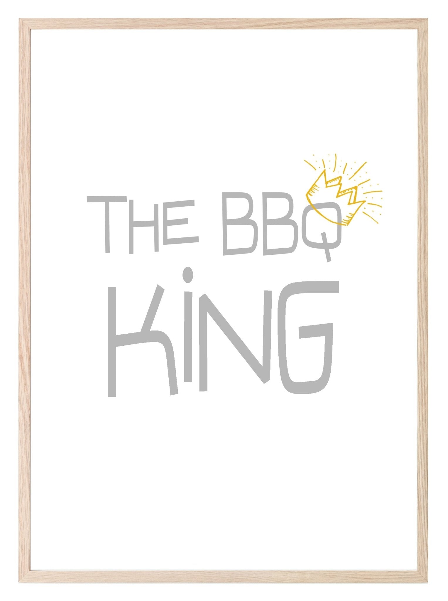 The BBQ King Print | Outdoor Wall Art