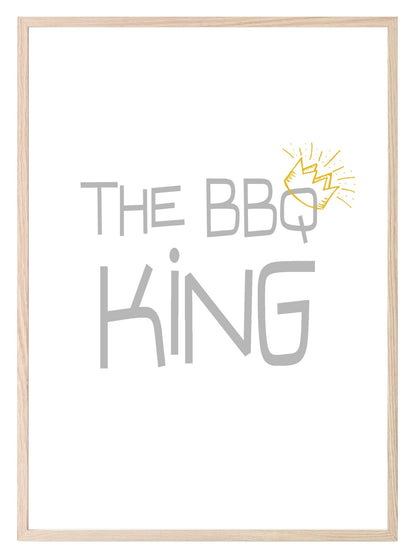 The BBQ King Print | Outdoor Wall Art