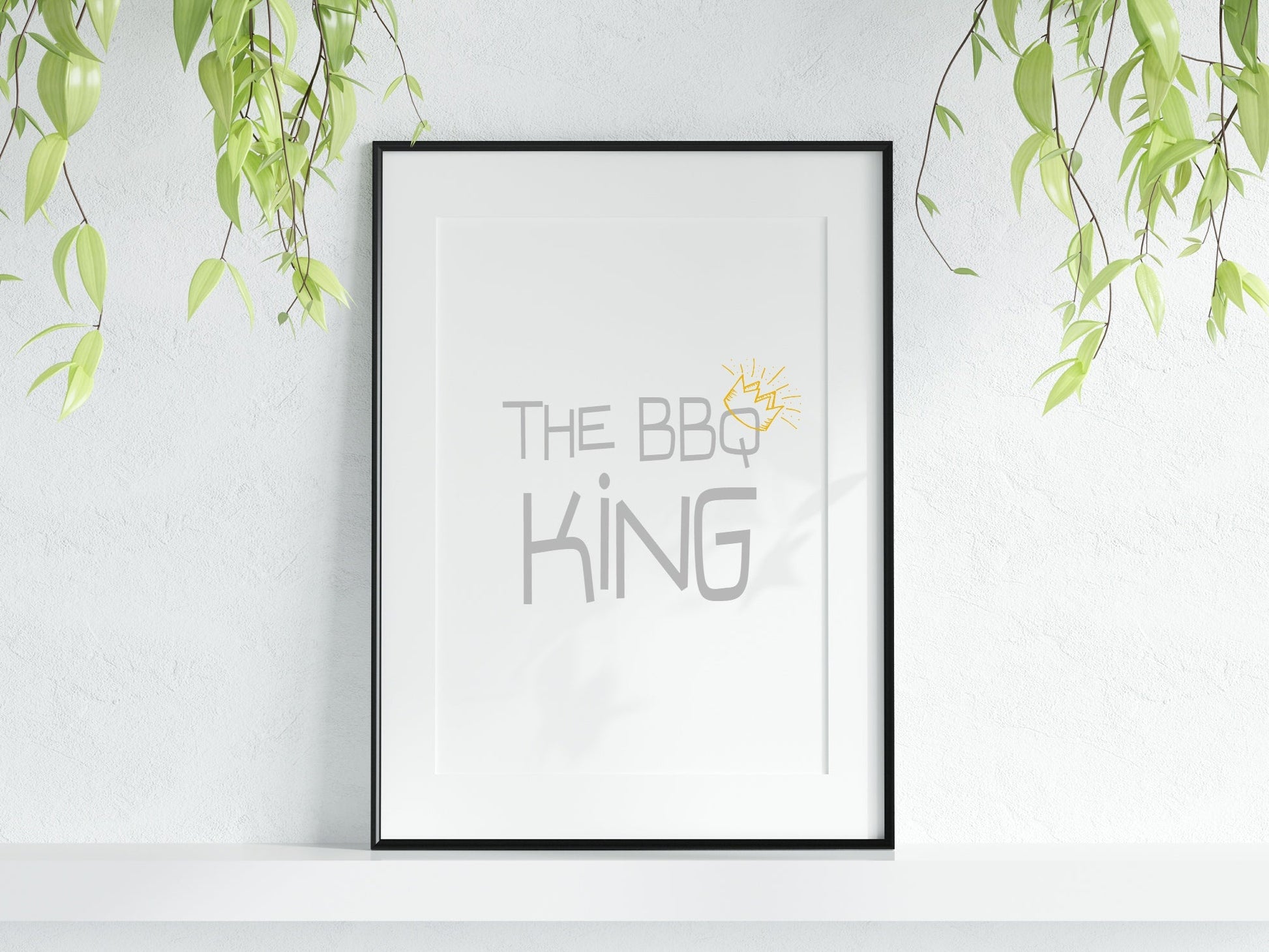 The BBQ King Print | Outdoor Wall Art