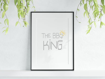 The BBQ King Print | Outdoor Wall Art