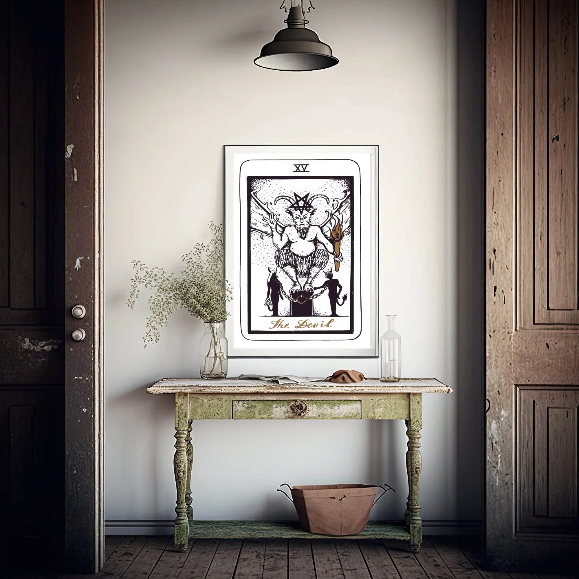 The Devil Tarot Card Print | The Major Arcana | Celestial Wall Art - Larosier Prints