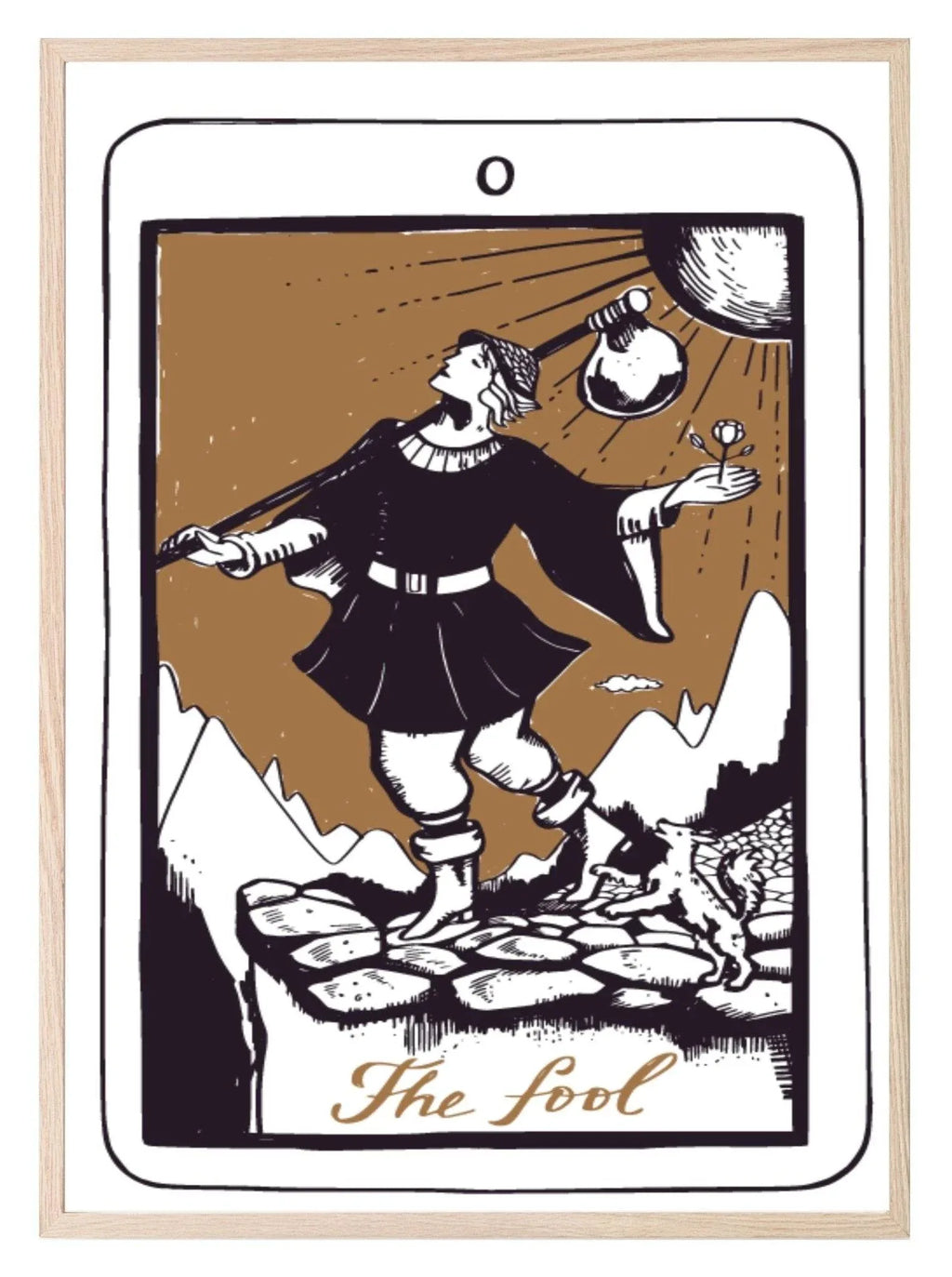The Fool Tarot Card Print | The Major Arcana | Celestial Wall Art - Larosier Prints