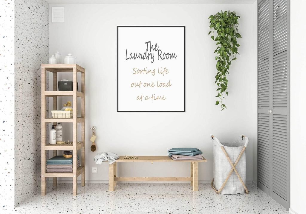 The Laundry Room Print | Sorting Life Out One Load At A Time | Laundry Wall Art - Larosier Prints