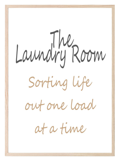 The Laundry Room Print | Sorting Life Out One Load At A Time | Laundry Wall Art