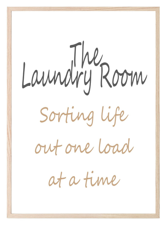 The Laundry Room Print | Sorting Life Out One Load At A Time | Laundry Wall Art