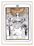 The Lovers Tarot Card Print | The Major Arcana | Celestial Wall Art - Larosier Prints
