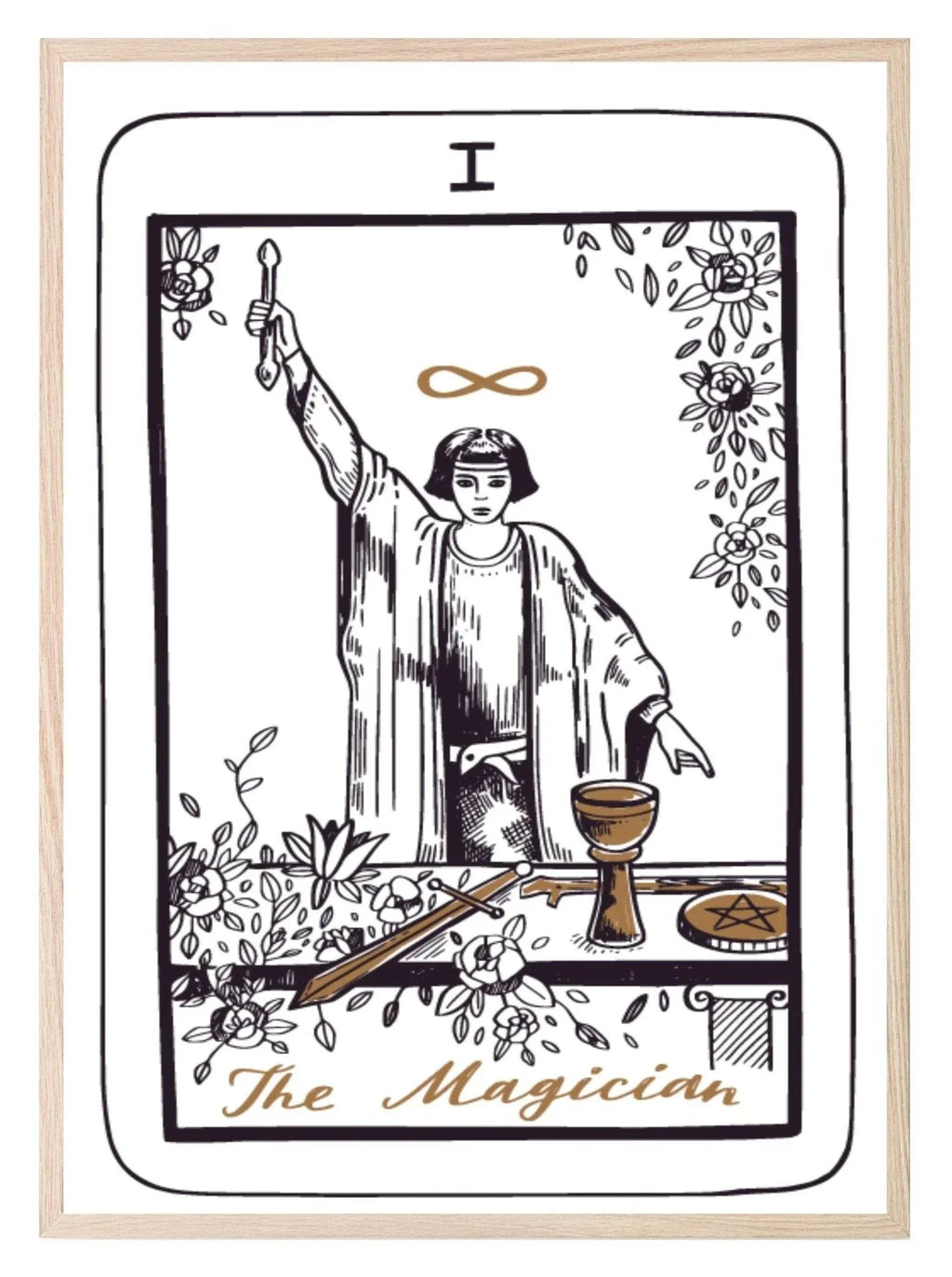 The Magician Tarot Card Print | The Major Arcana | Celestial Wall Art - Larosier Prints