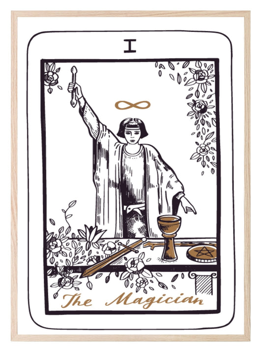 The Magician Tarot Card Print | The Major Arcana | Celestial Wall Art