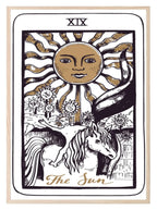 The Sun Tarot Card Print | The Major Arcana | Celestial Wall Art - Larosier Prints