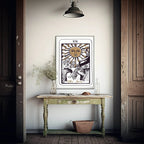 The Sun Tarot Card Print | The Major Arcana | Celestial Wall Art - Larosier Prints