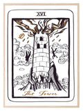 The Tower Tarot Card Print | The Major Arcana | Celestial Wall Art - Larosier Prints
