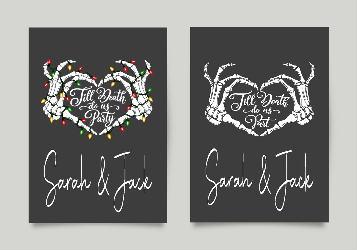 Christmas and year-round sides of one double-sided Forever Print