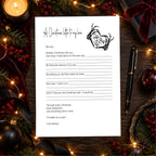 A Christmas Letter to My Love A4 activity sheet