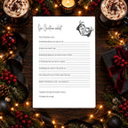 Our Christmas Wish List A4 activity sheet