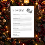 Our Christmas Date Night A4 activity sheet