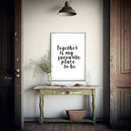 Together Is My Favourite Place To Be Print | Family Wall Art - Larosier Prints