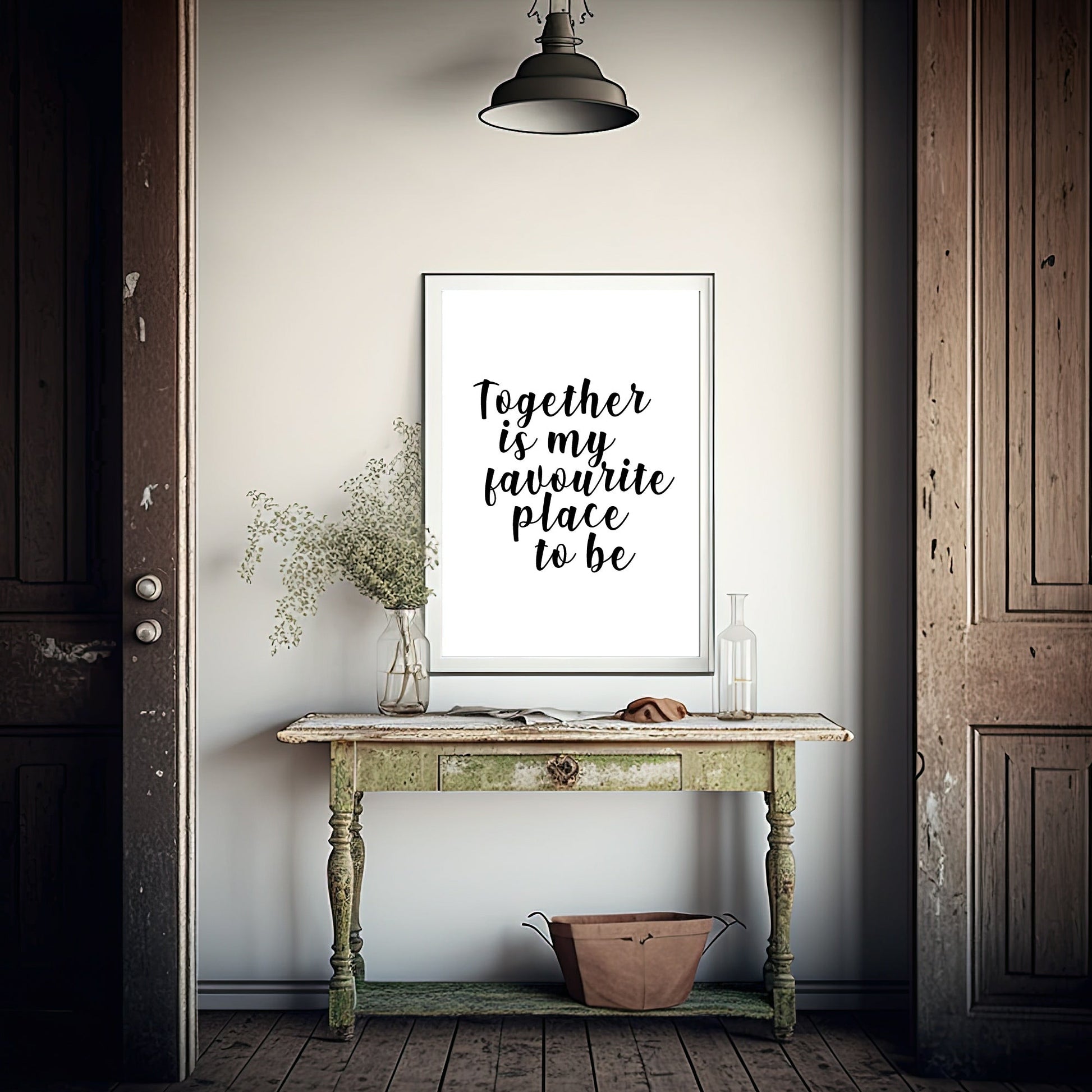 Together Is My Favourite Place To Be Print | Family Wall Art