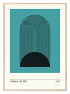 Turquoise Minimalist Print | Abstract Wall Art - Larosier Prints
