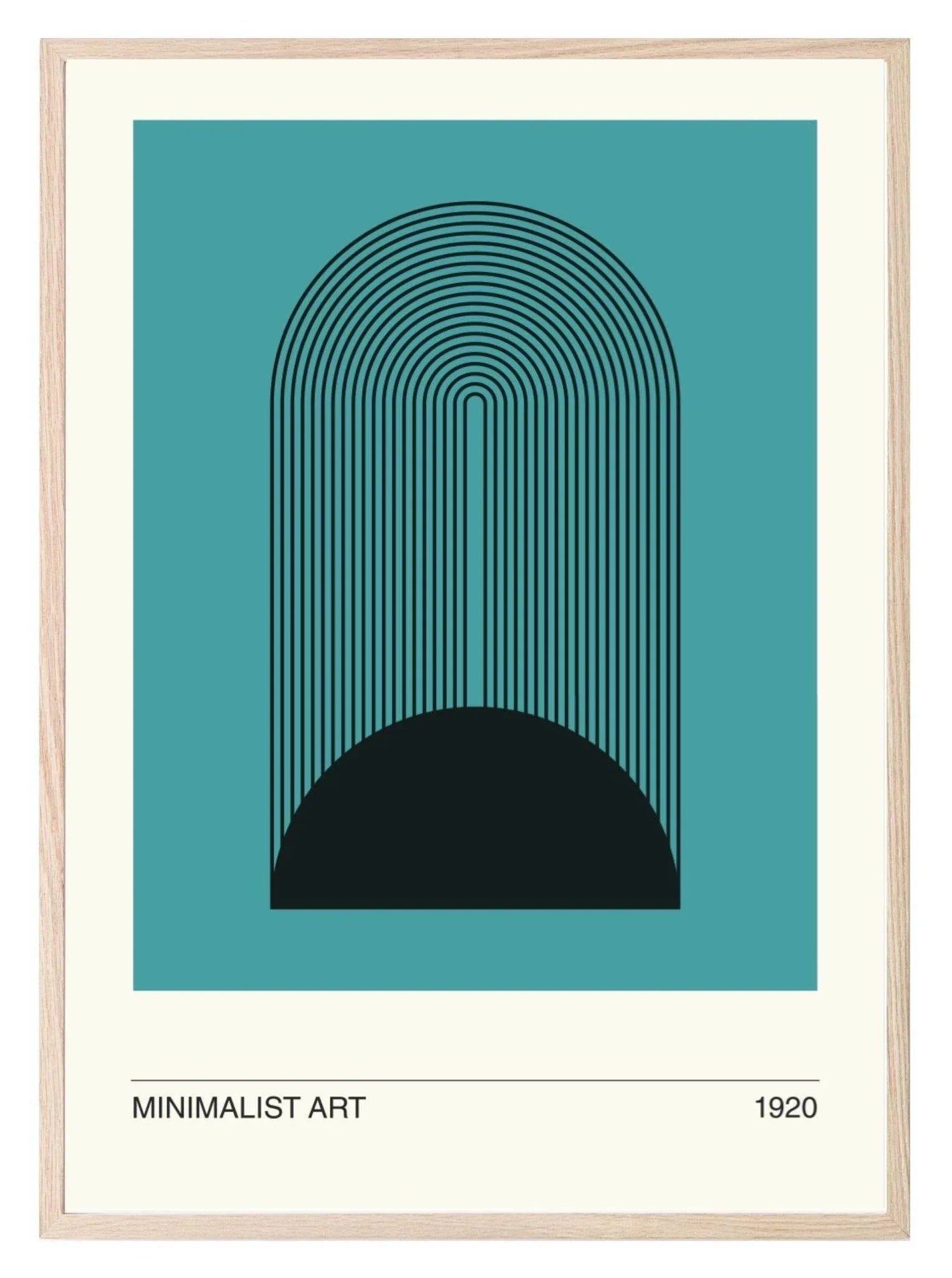 Turquoise Minimalist Print | Abstract Wall Art - Larosier Prints