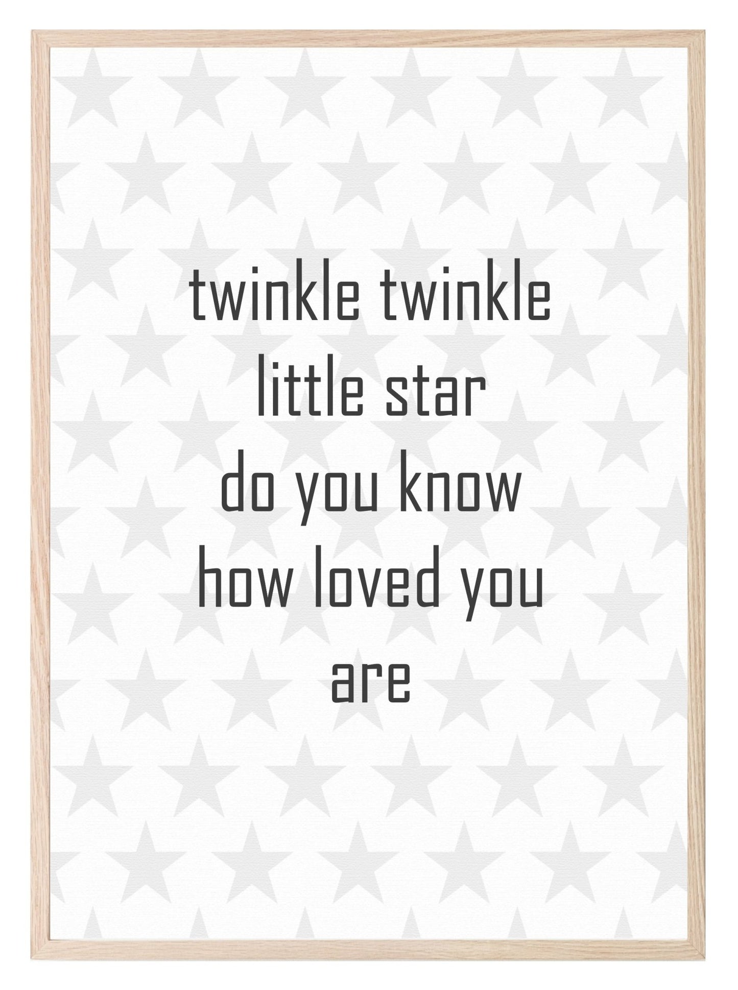 Twinkle Twinkle Little Star, Do You Know How Loved You Are Print | Nursery Wall Art