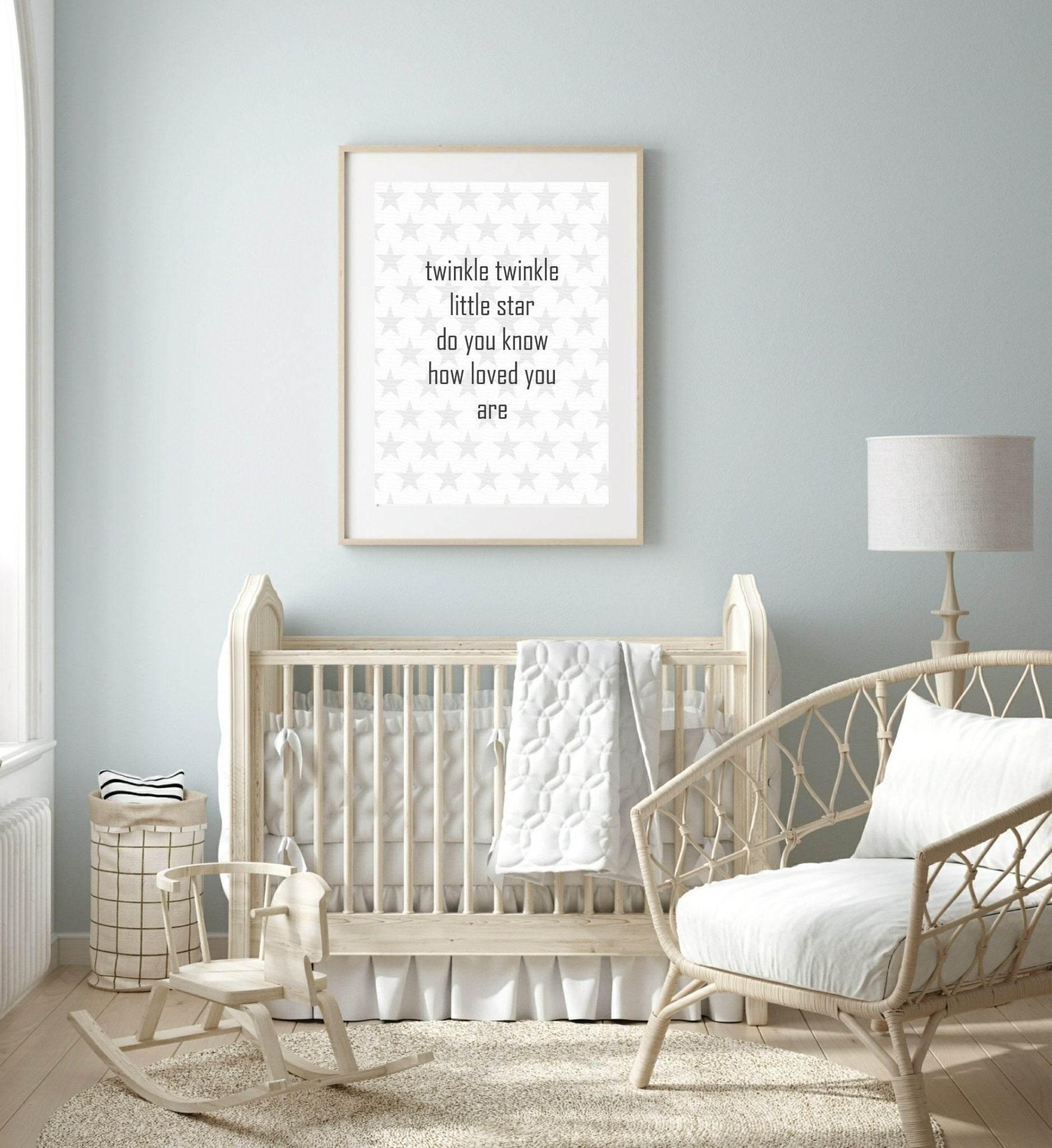 Twinkle Twinkle Little Star, Do You Know How Loved You Are Print | Nursery Wall Art - Larosier Prints