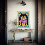 Vintage Beetle Print | Colourful Wall Art - Larosier Prints
