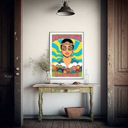 Vintage Bright Woman | 70s Inspired Wall Art