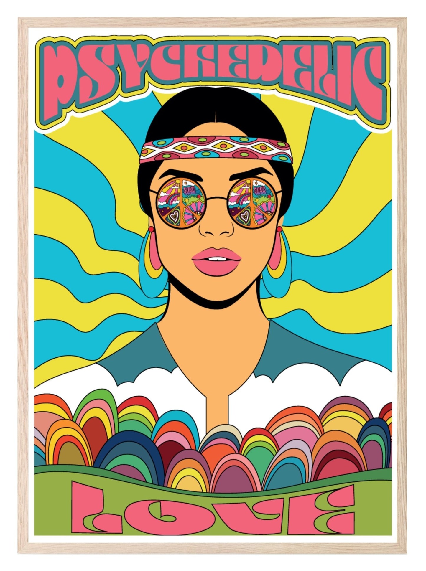 Vintage Bright Woman | 70s Inspired Wall Art