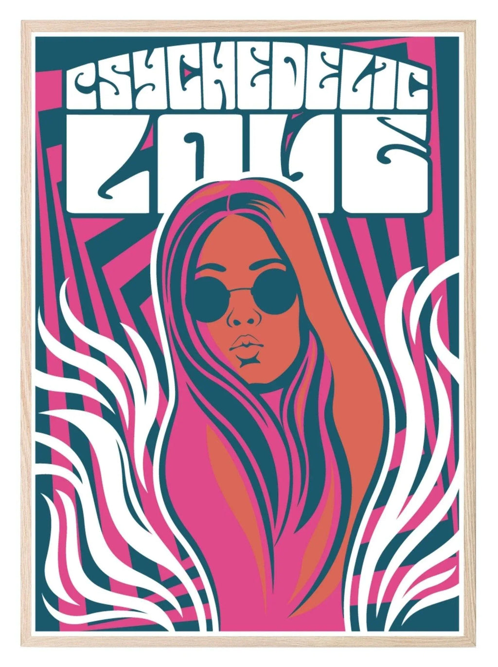 Vintage Bright Woman Print | Pop Art Style Wall Art - Larosier Prints