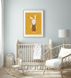 Vintage Bunny Print | Nursery Wall Art - Larosier Prints