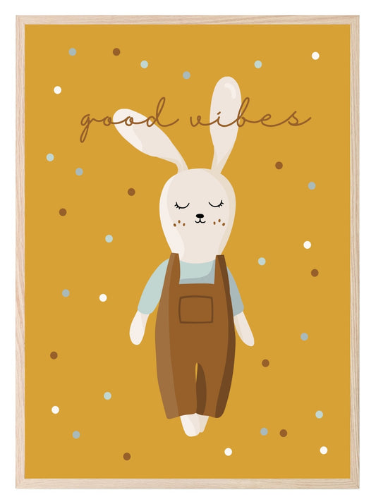 Vintage Bunny Print | Nursery Wall Art