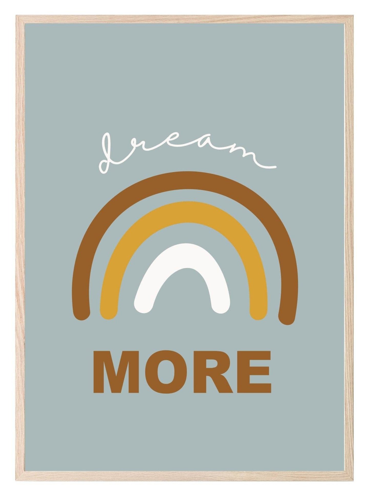 Vintage Dream More Print | Nursery Wall Art