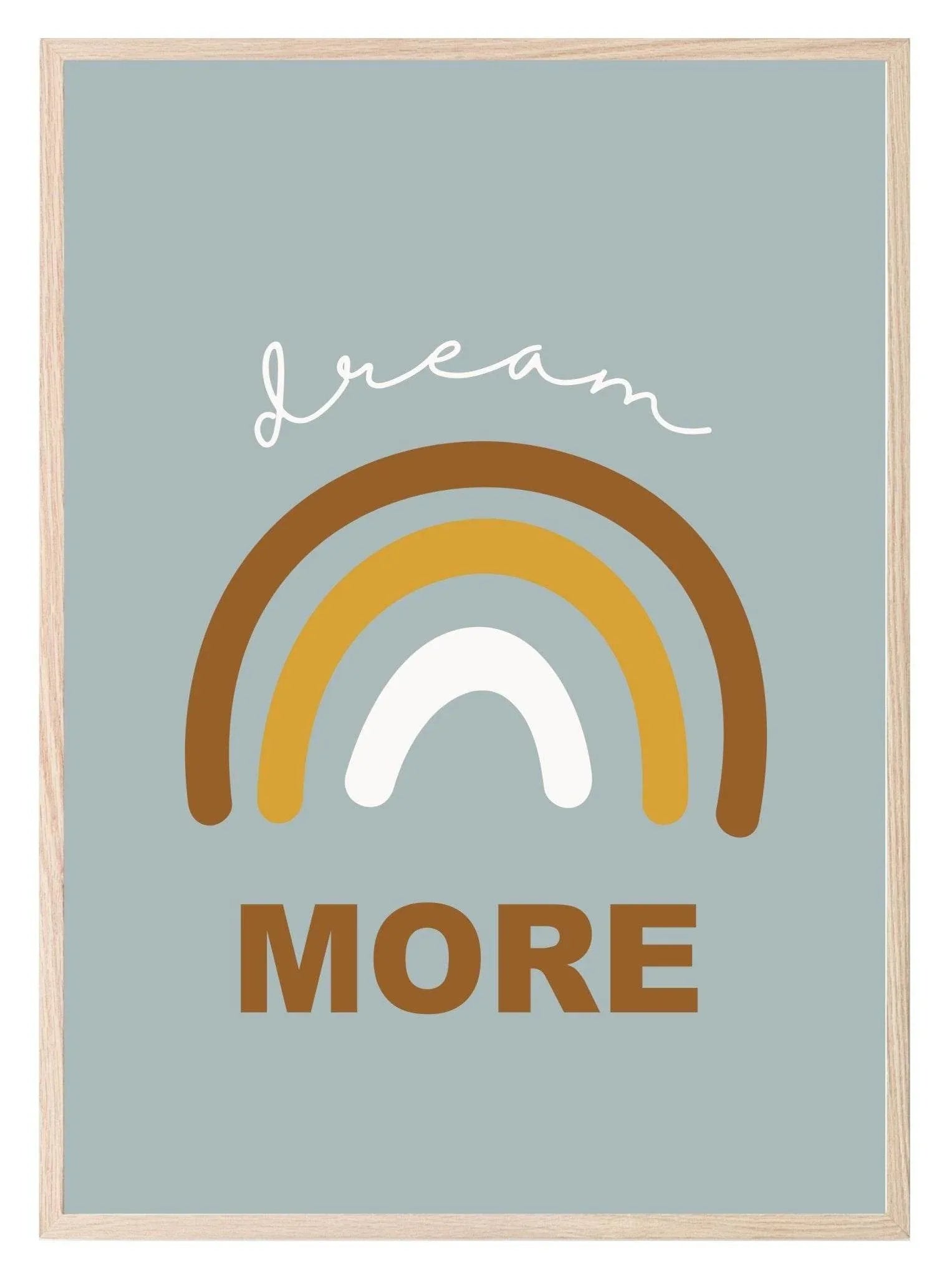 Vintage Dream More Print | Nursery Wall Art - Larosier Prints