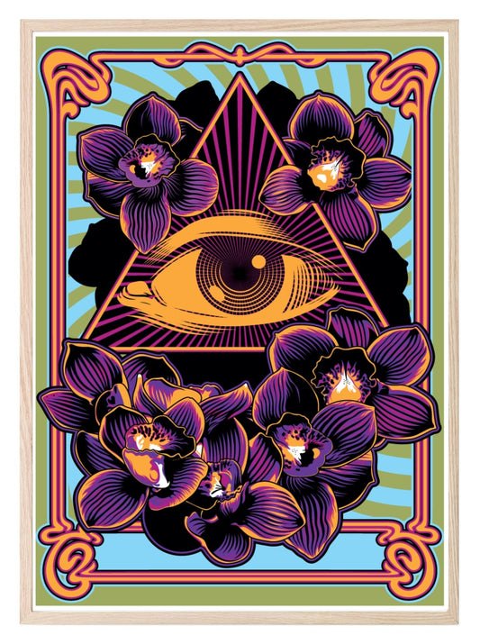 Vintage Eye Print | Colourful Wall Art