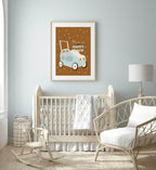 Vintage Happy Place Print | Nursery Wall Art - Larosier Prints