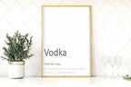 Vodka Definition Print | Fun Wall Art - Larosier Prints