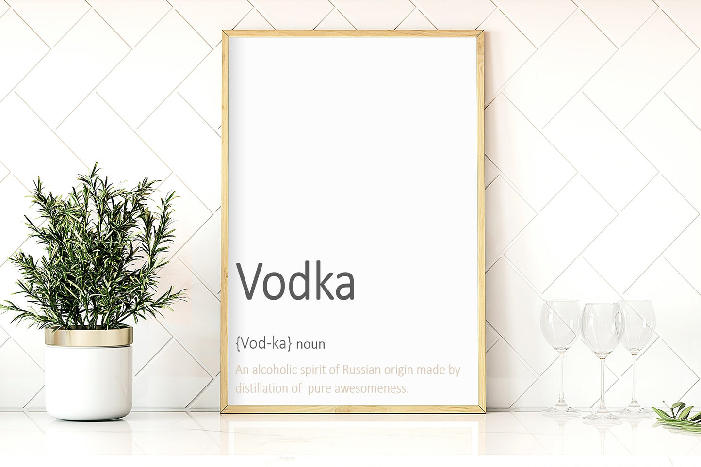 Vodka Definition Print | Fun Wall Art