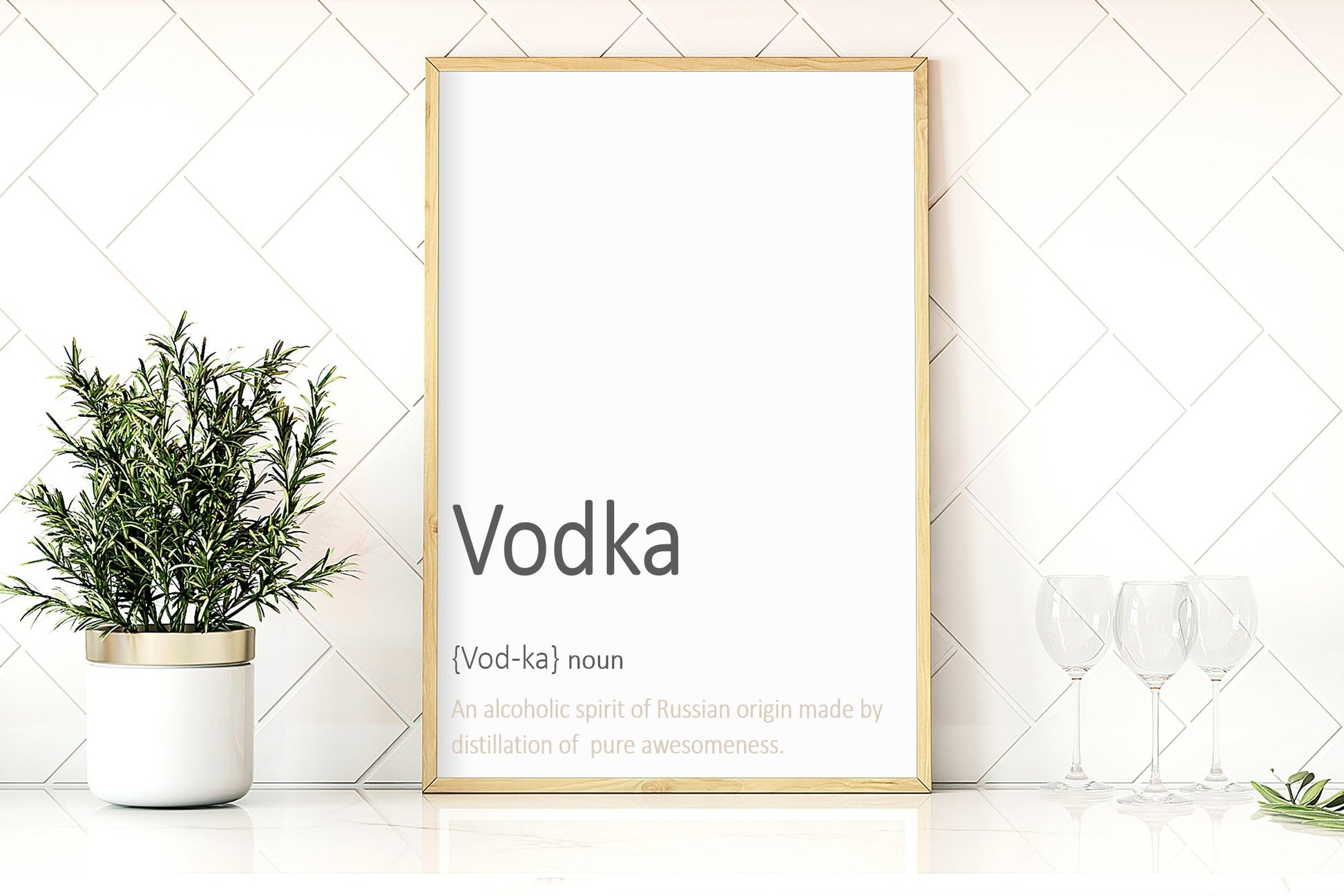 Vodka Definition Print | Fun Wall Art