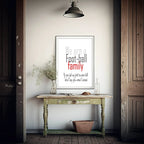 We Are A Football Family Print | Family Wall Art - Larosier Prints