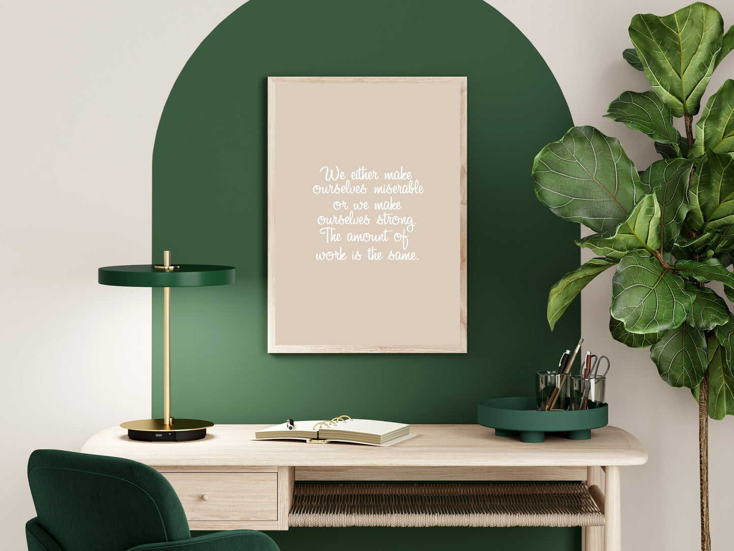 We Make Ourselves Strong Print | Inspirational Wall Art