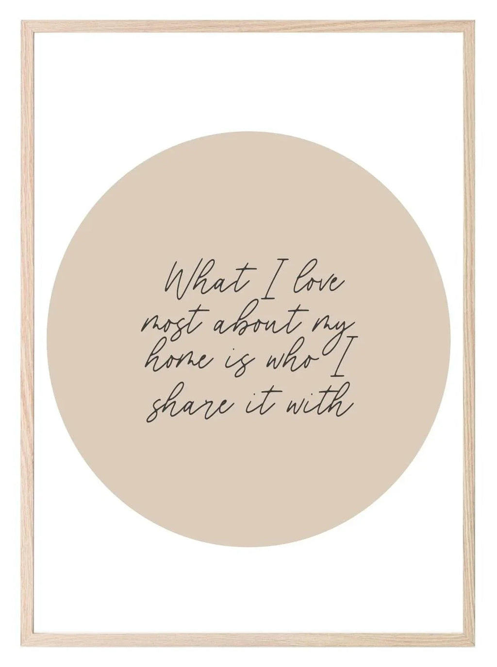 What I Love Most Print | Family Wall Art - Larosier Prints