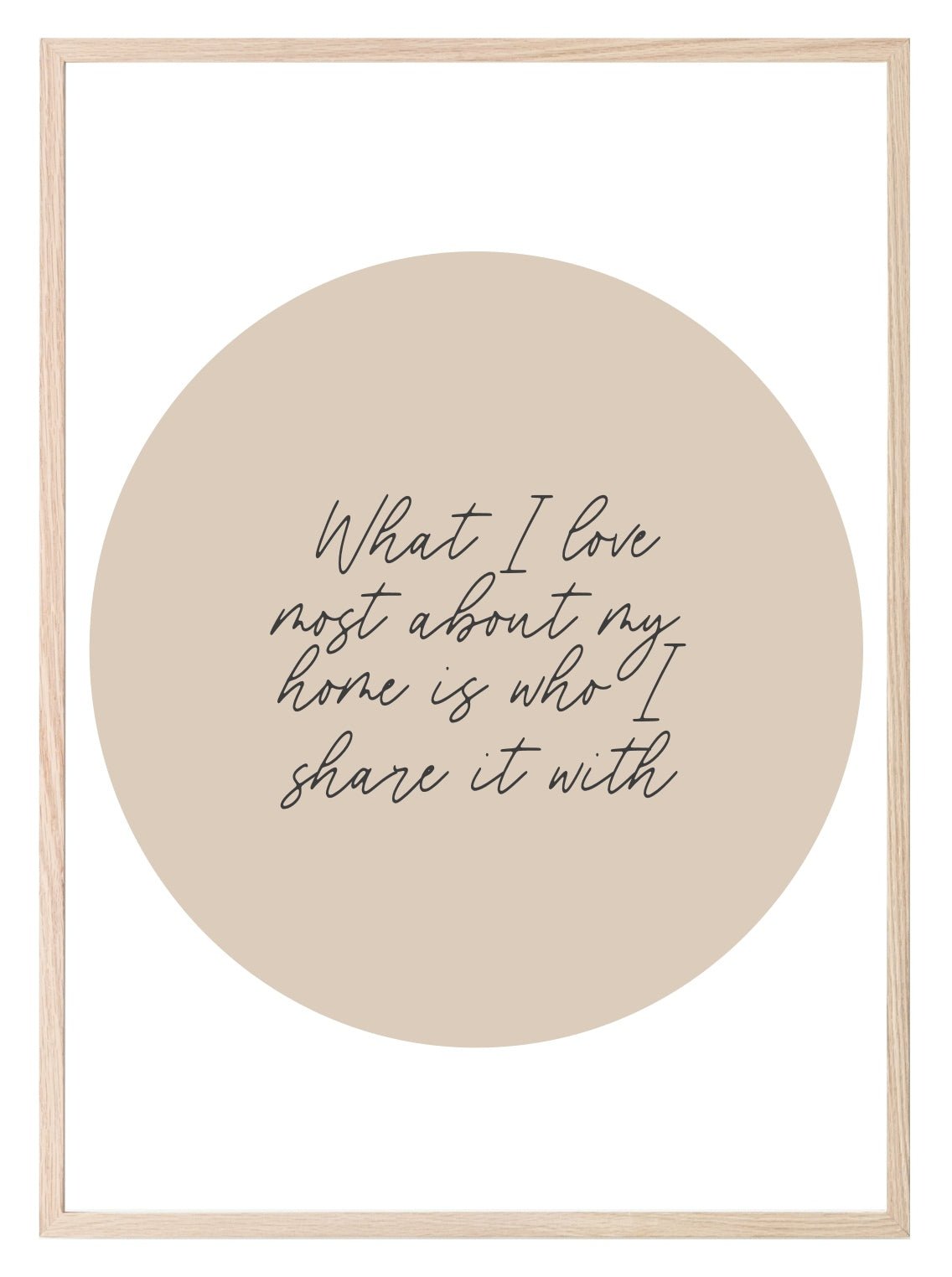 What I Love Most Print | Family Wall Art